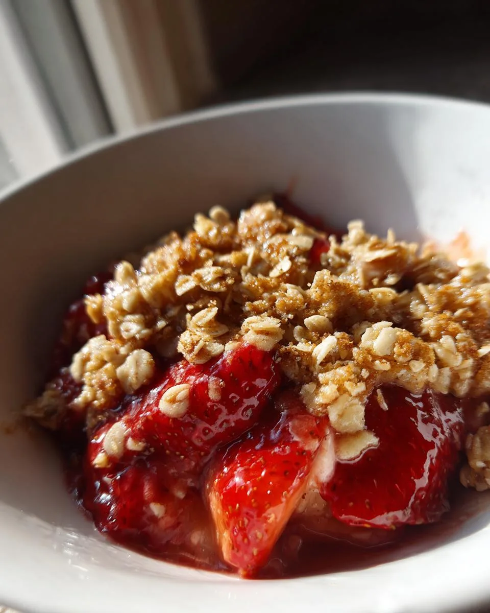 Irresistible Slow Cooker Strawberry Crumble in 4 Easy Steps 8 Slow Cooker Strawberry Crumble - detail 3