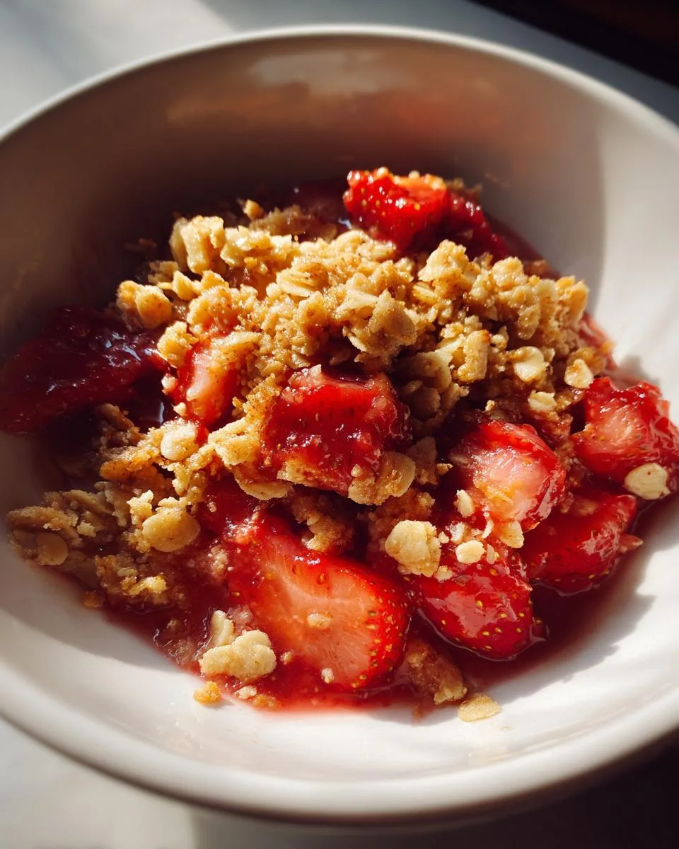 Irresistible Slow Cooker Strawberry Crumble in 4 Easy Steps 9 Slow Cooker Strawberry Crumble - detail 4