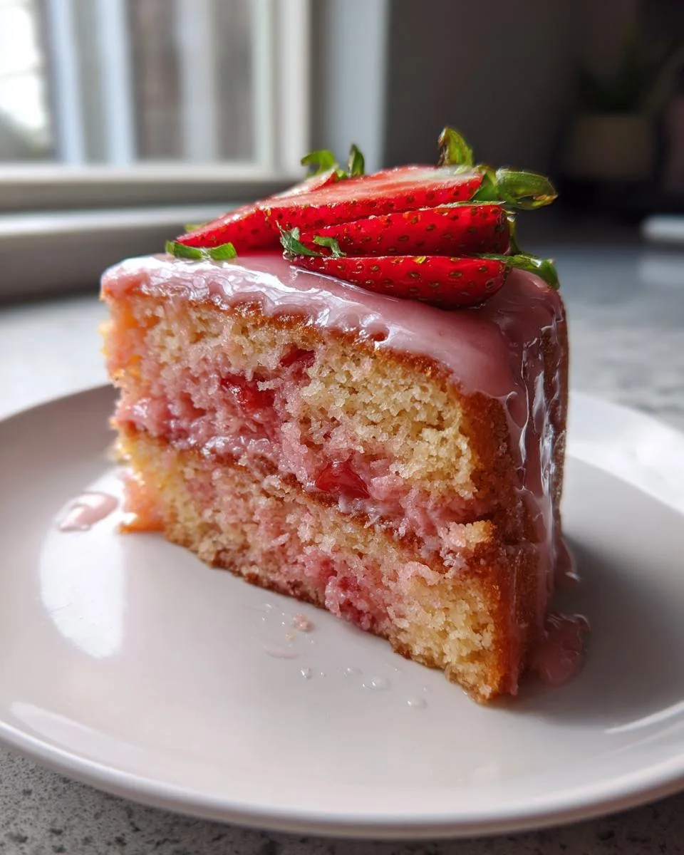 Slow Cooker Strawberry Lemonade Cake in Just 3 Hours 7 Slow Cooker Strawberry Lemonade Cake - detail 2