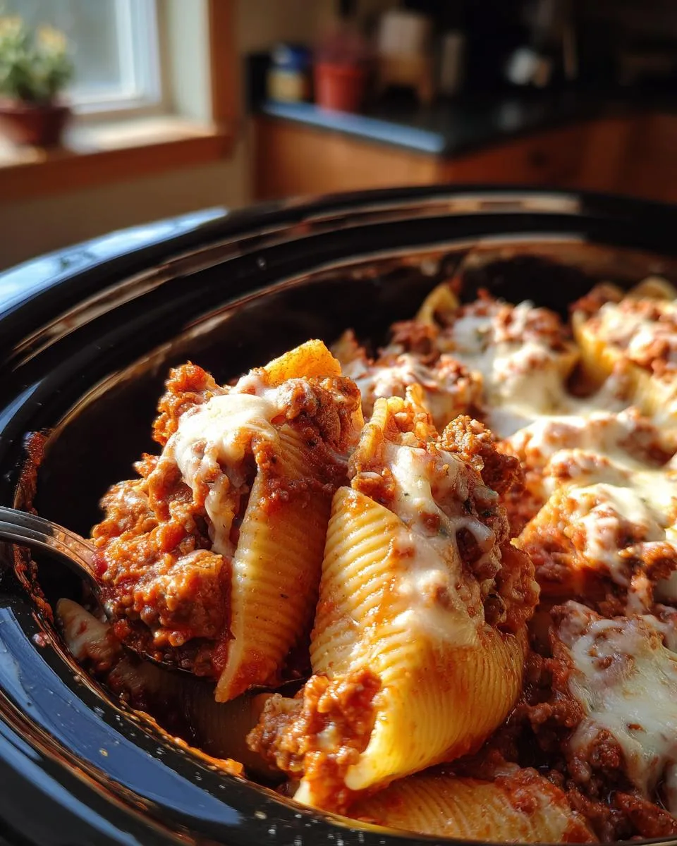 Irresistible Slow Cooker Stuffed Shells with Meat Recipe 6 Slow Cooker Stuffed Shells with Meat - detail 1
