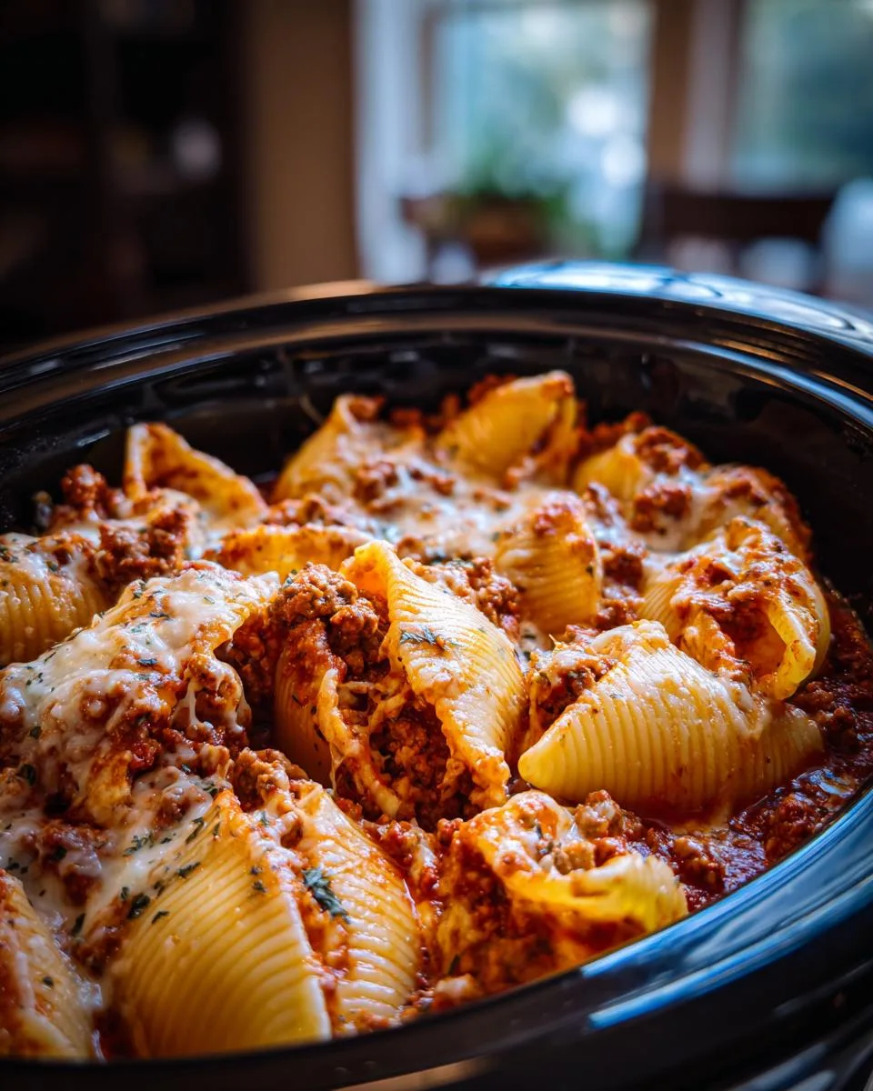 Irresistible Slow Cooker Stuffed Shells with Meat Recipe 7 Slow Cooker Stuffed Shells with Meat - detail 2