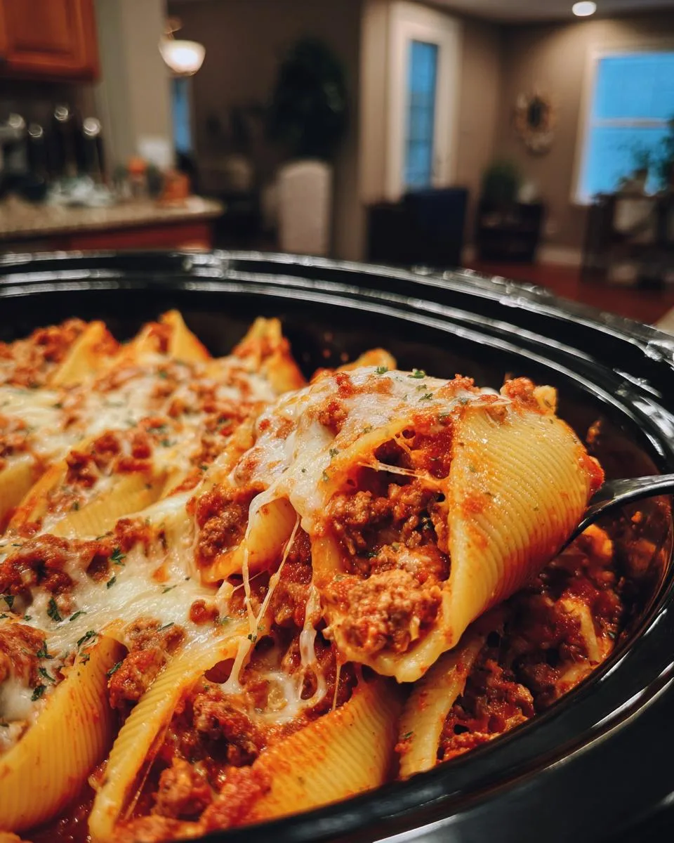 Irresistible Slow Cooker Stuffed Shells with Meat Recipe 9 Slow Cooker Stuffed Shells with Meat - detail 4