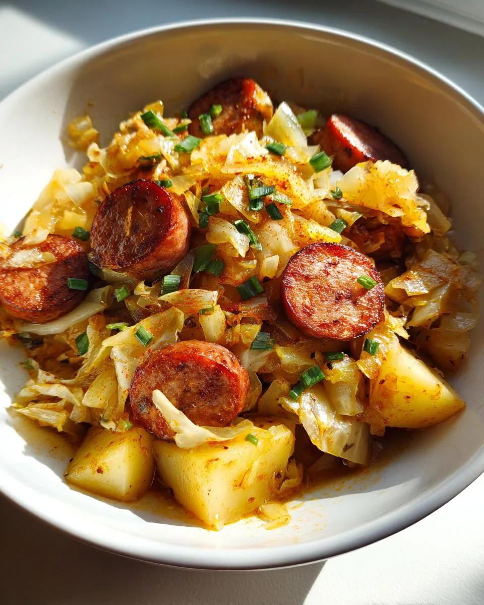 slow cooker Kielbasa, Cabbage and Potatoes - detail 1