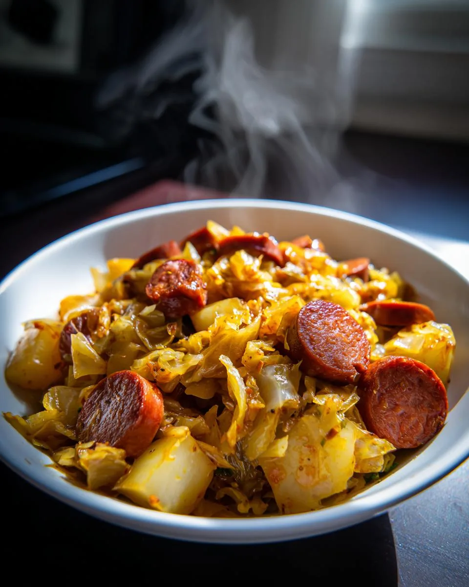 slow cooker Kielbasa, Cabbage and Potatoes - detail 2