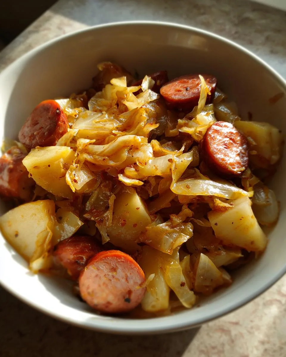 slow cooker Kielbasa, Cabbage and Potatoes - detail 4
