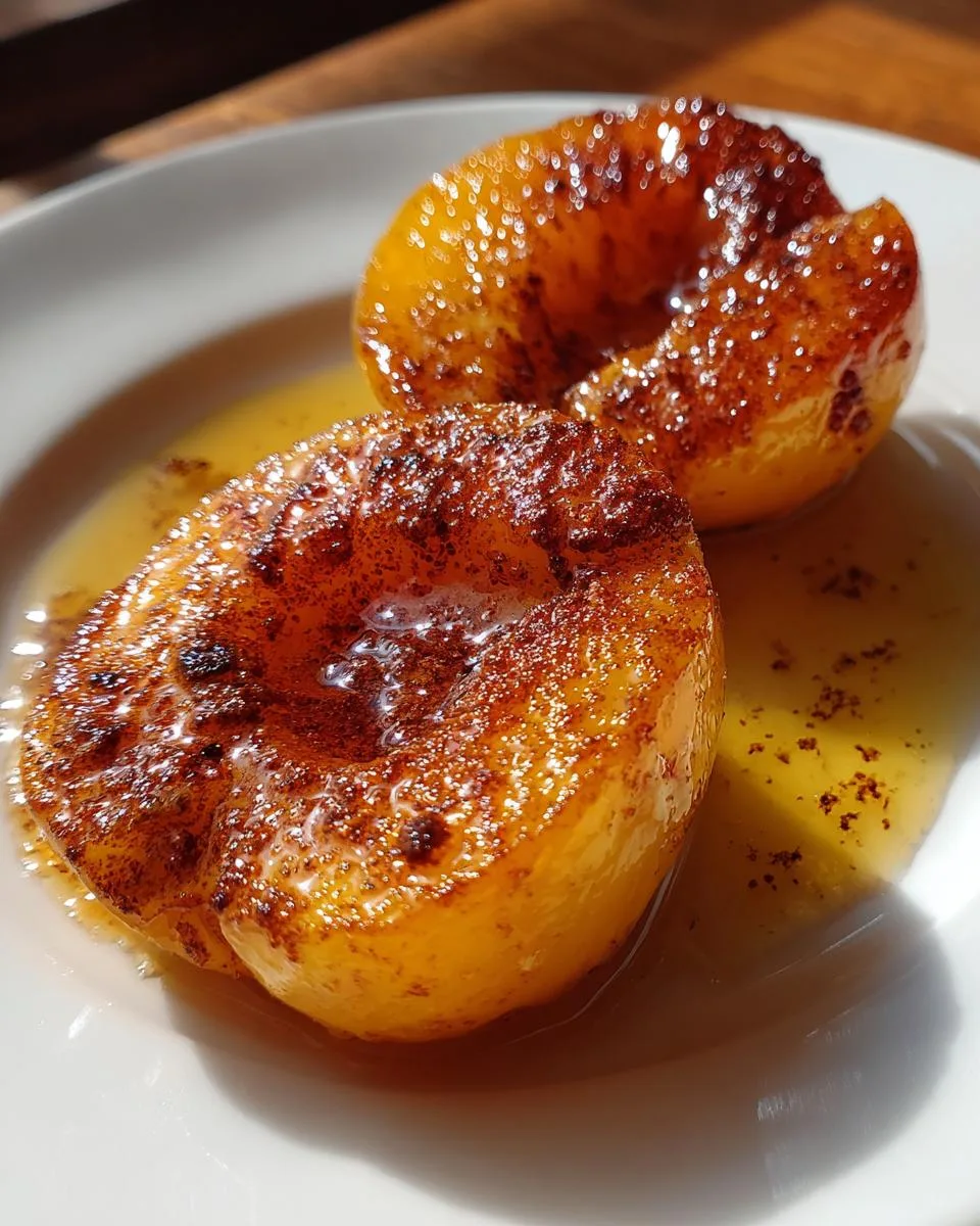 Air fryer peaches - detail 1