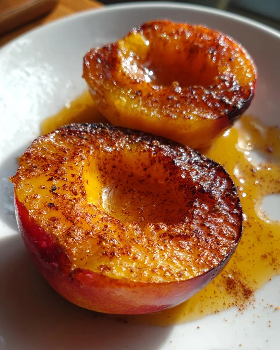 Air fryer peaches - detail 2