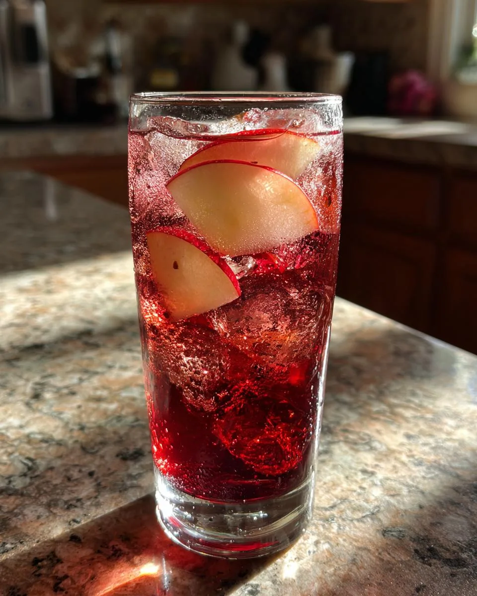 Apple Hibiscus Iced Tea - detail 1