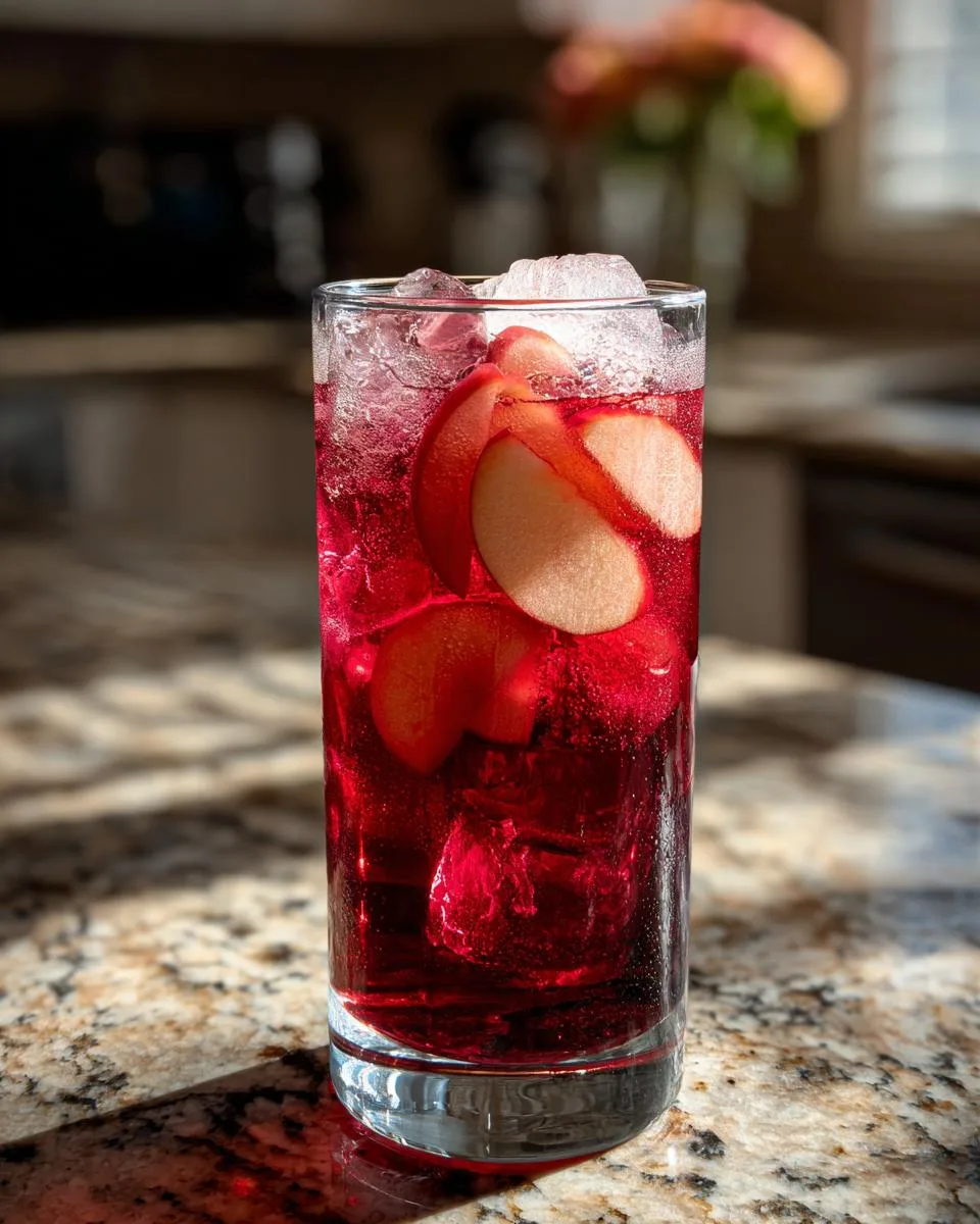 Apple Hibiscus Iced Tea - detail 2