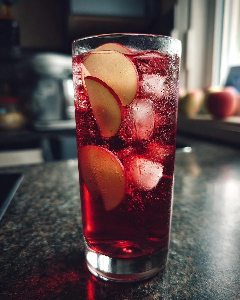 Apple Hibiscus Iced Tea - detail 3
