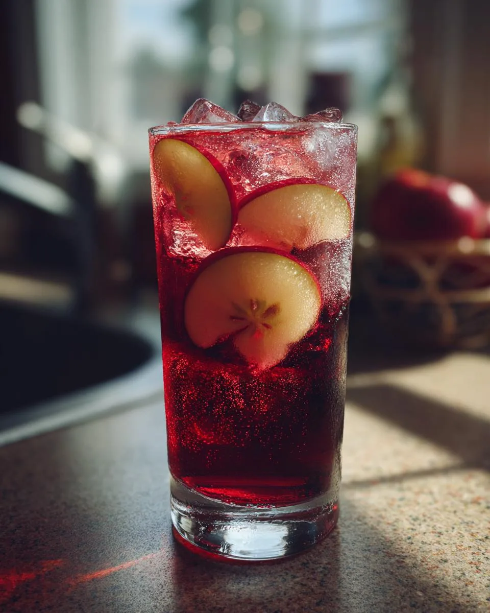 Apple Hibiscus Iced Tea - detail 4