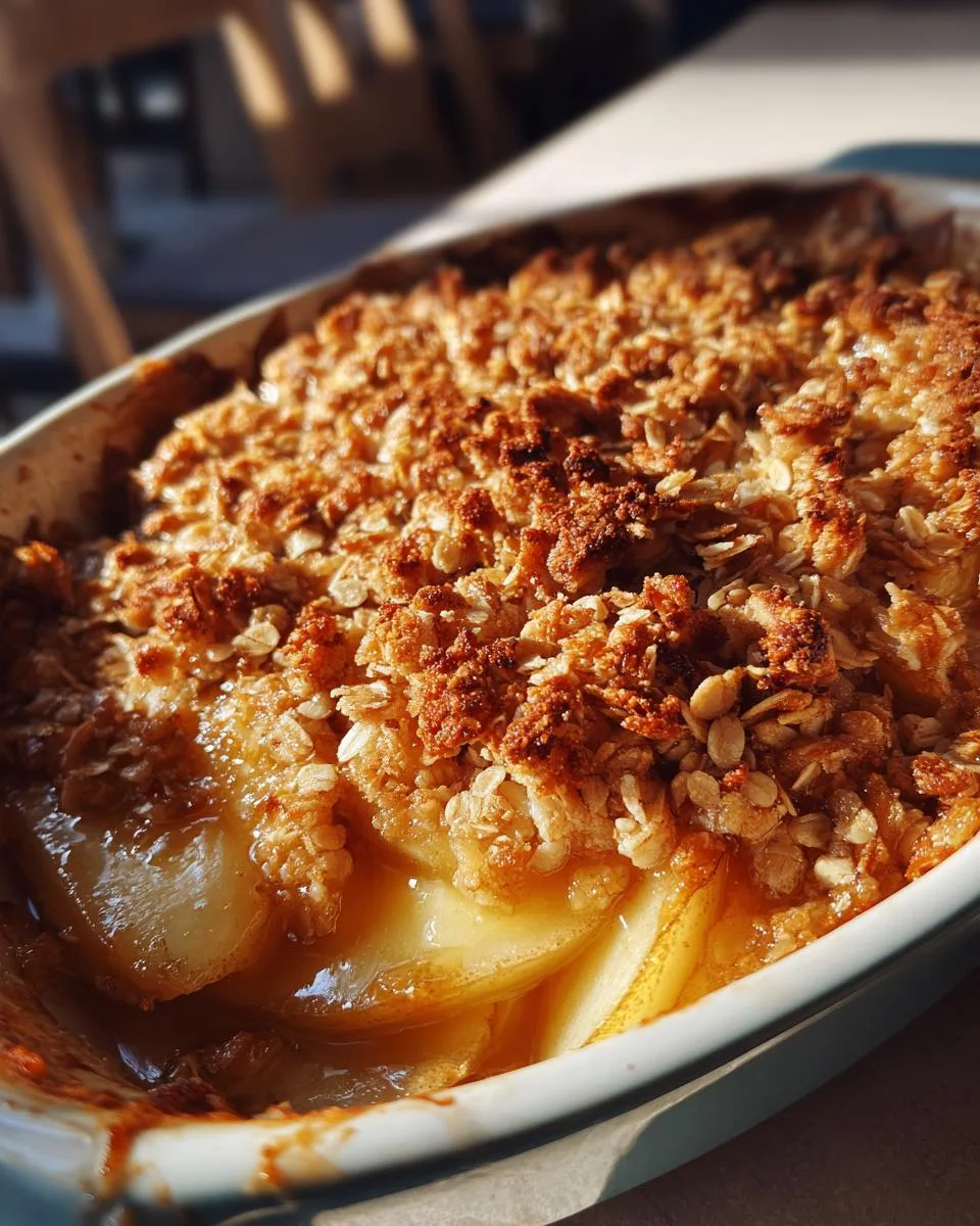 Delicious 5-Ingredient Apple and Pear Crisp Recipe to Crave 4 Apple and Pear Crisp - detail 1