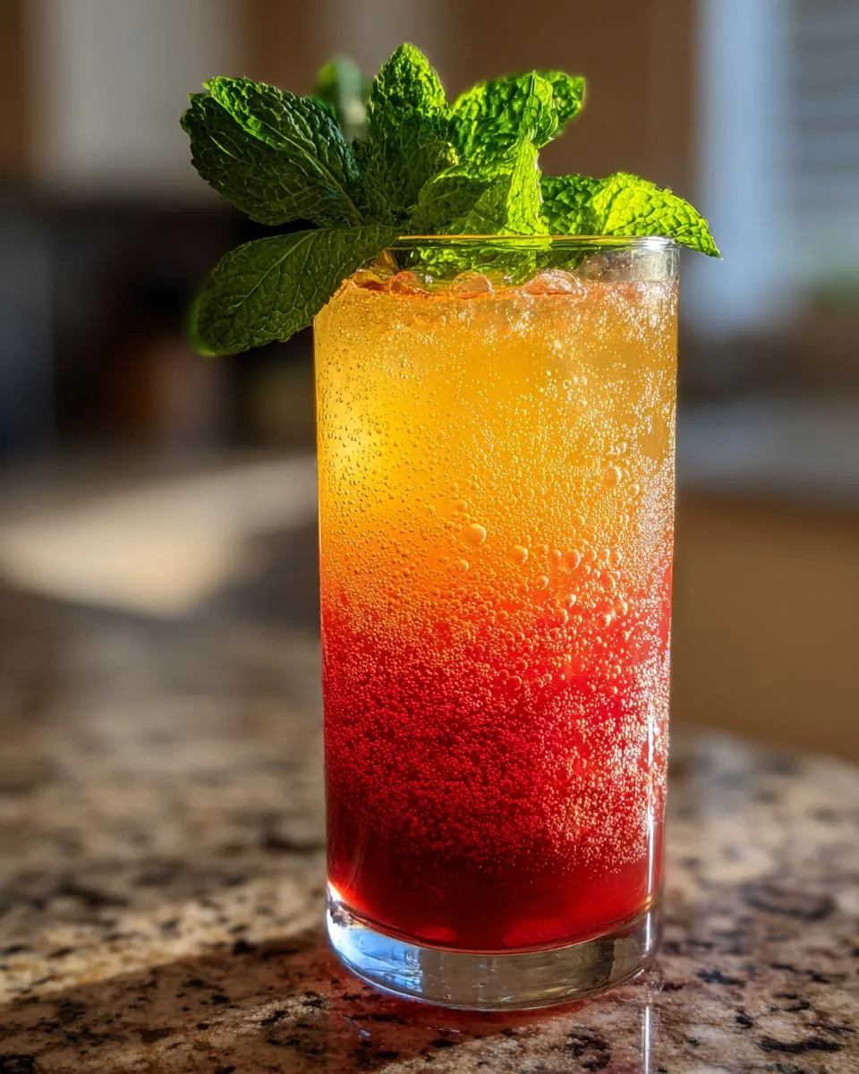 Apple and Pomegranate Sparkler - detail 1