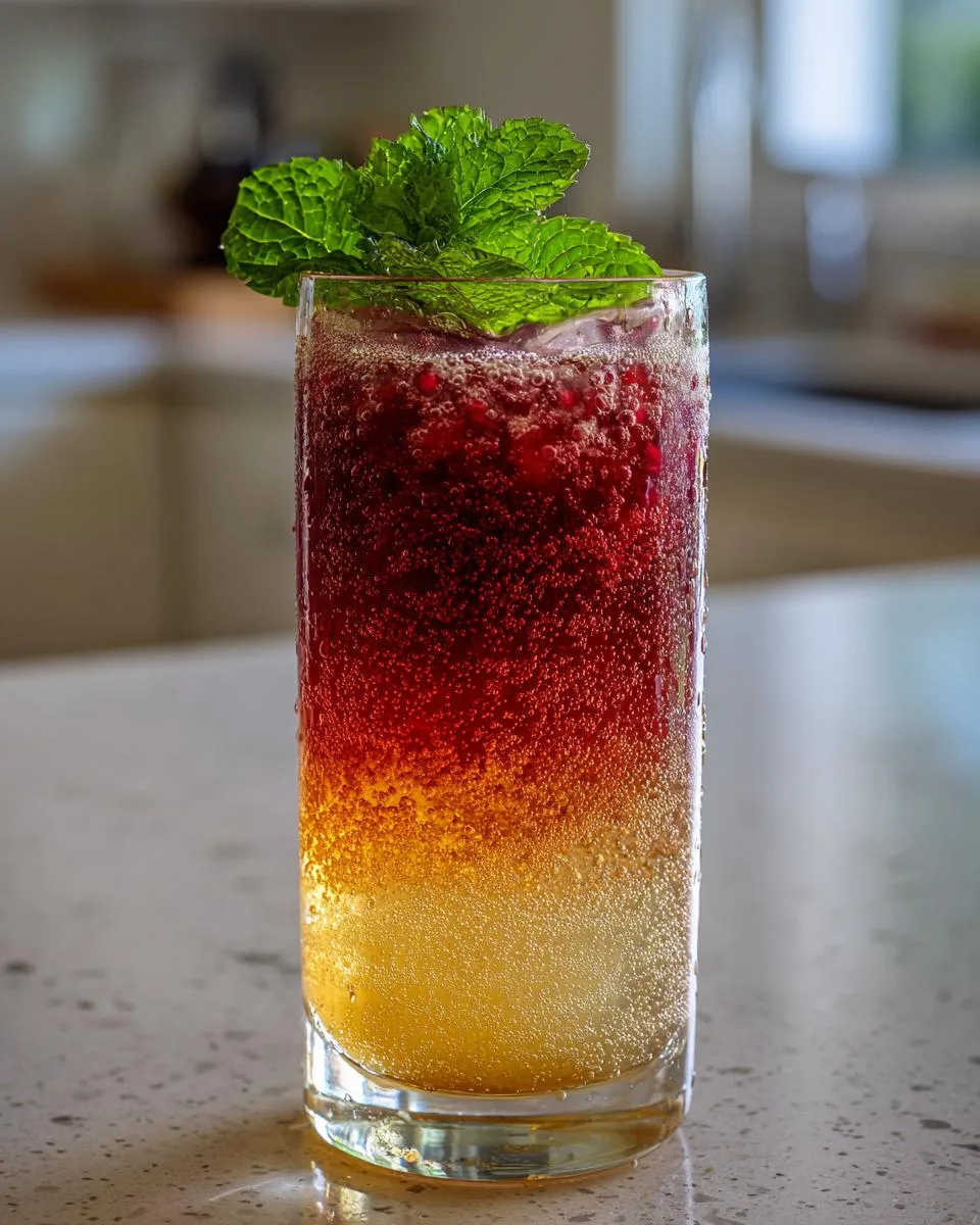 Apple and Pomegranate Sparkler - detail 4