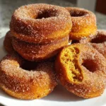 Baked Pumpkin Donuts with Cinnamon Sugar