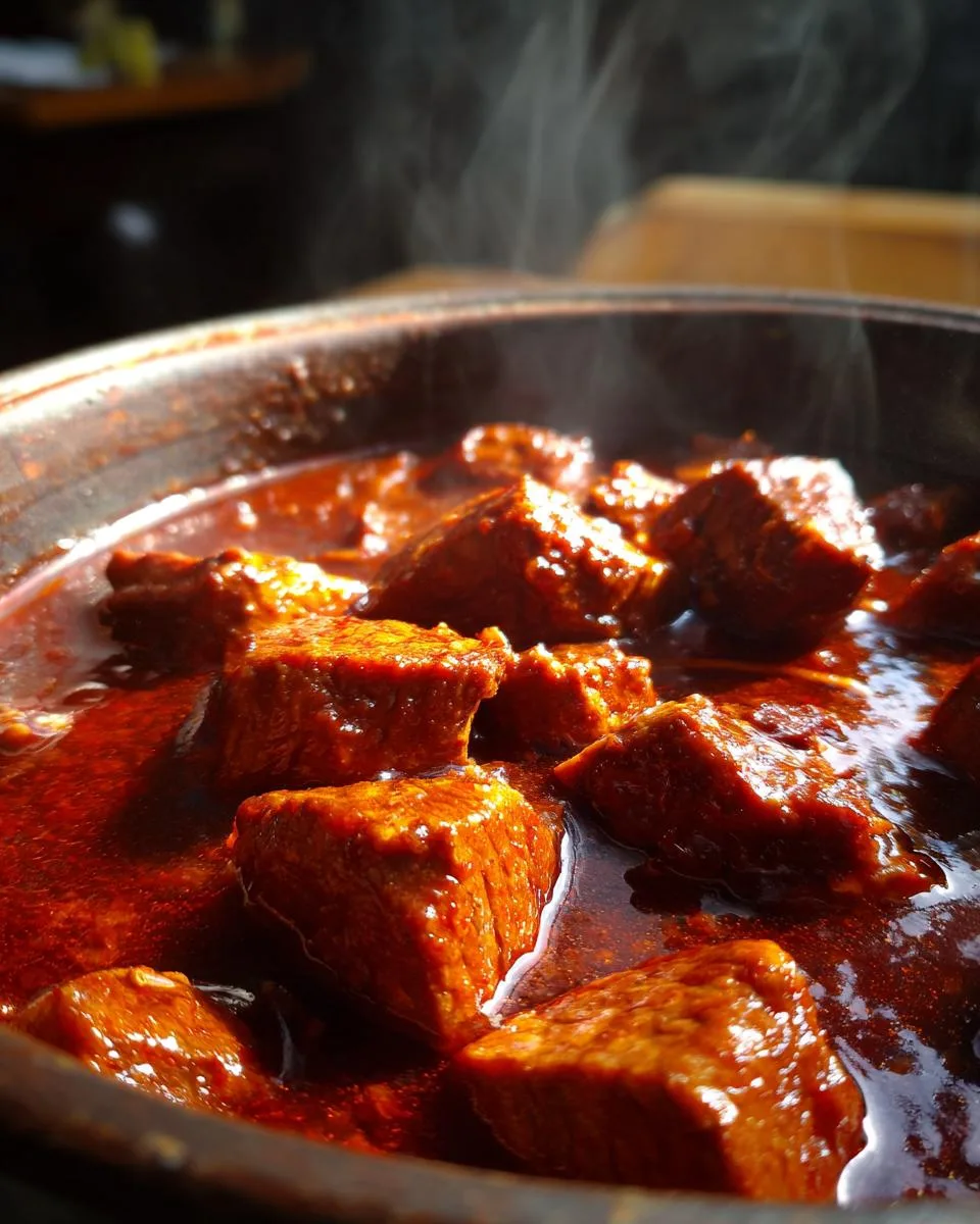 Beef Stew in Red Chile Sauce - detail 1