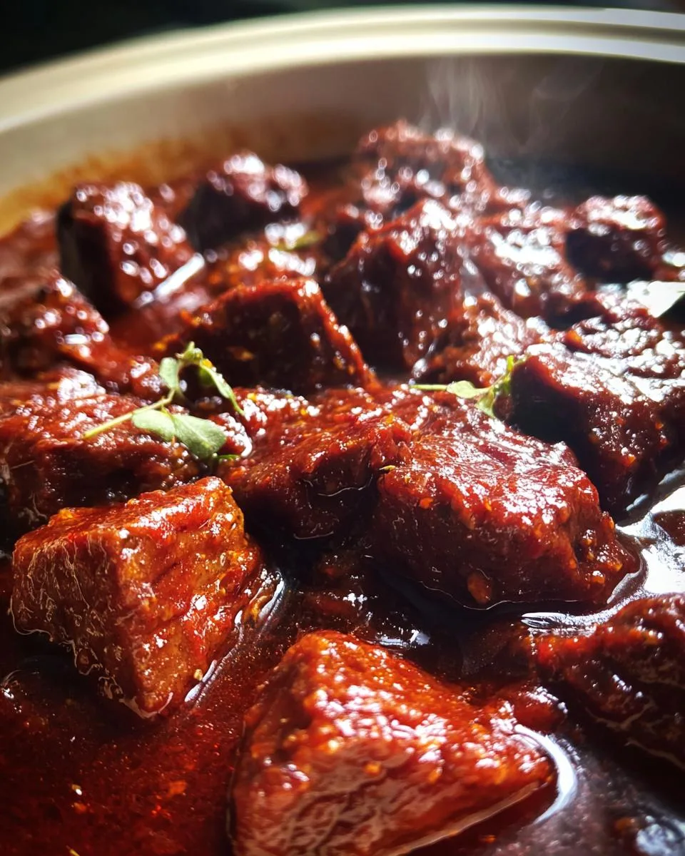 Beef Stew in Red Chile Sauce - detail 3