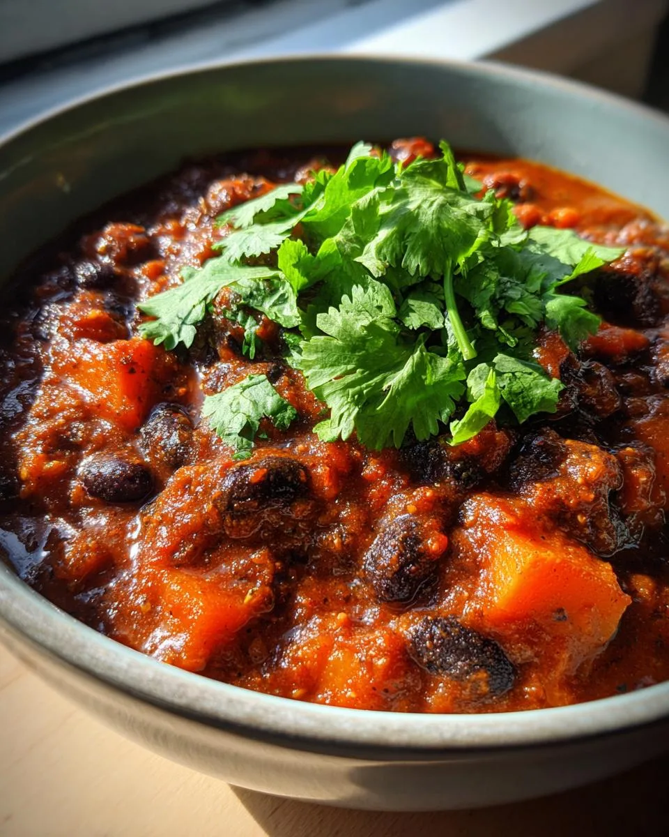 Black Bean and Pumpkin Chili - detail 3