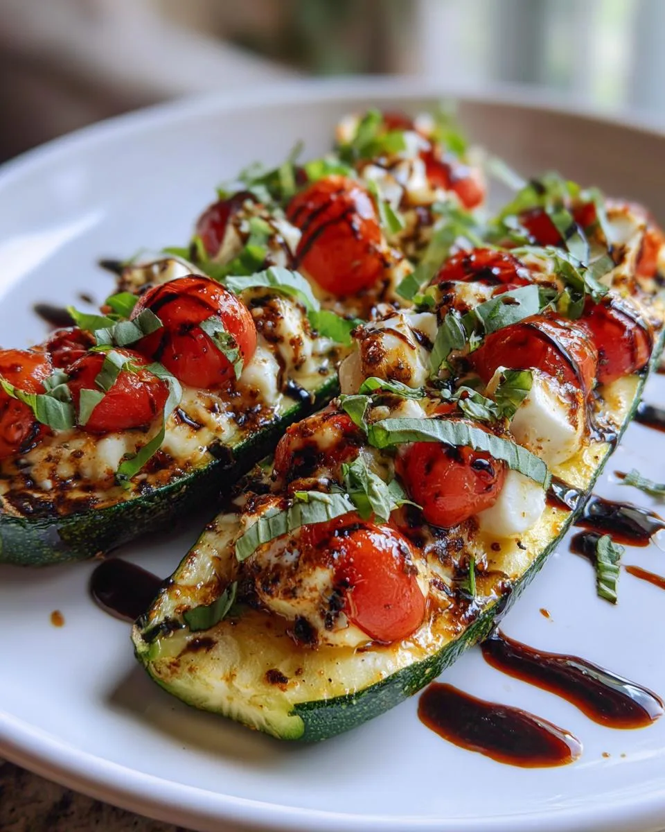 Caprese Zucchini Boats - detail 4