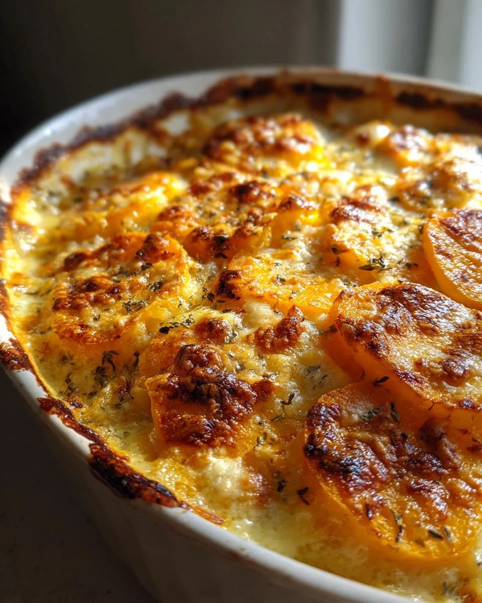 Cheesy Pumpkin Potato Gratin - detail 3