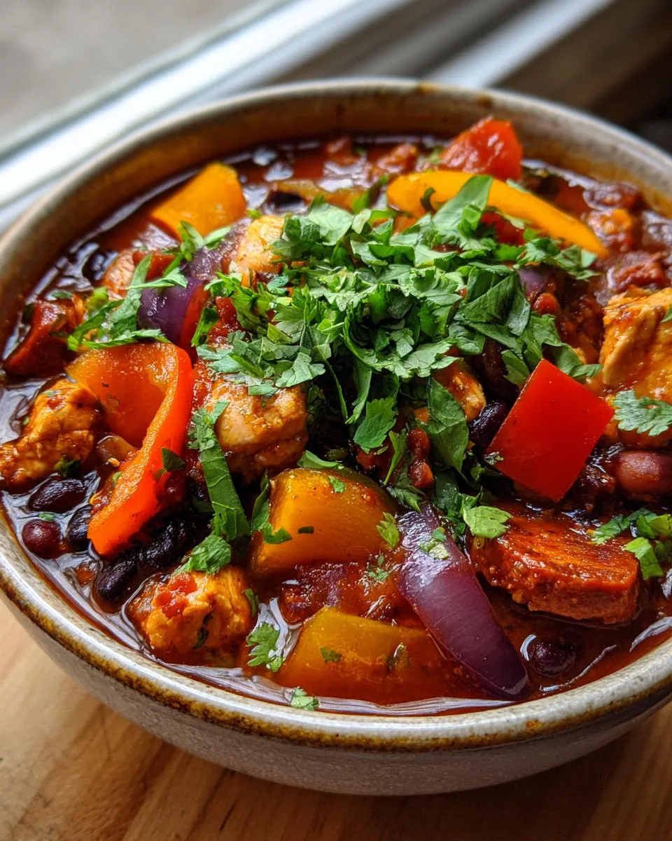Chicken and Chorizo Chili Stew - detail 3