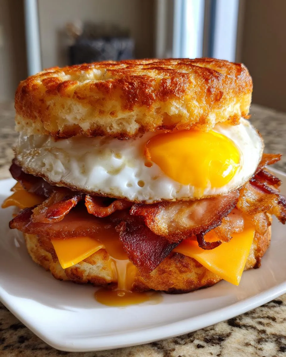 Cloud Bread Breakfast Sandwich - detail 1