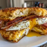 Cloud Bread Breakfast Sandwich