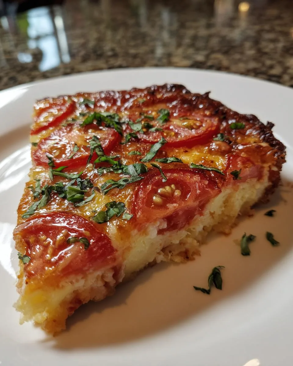Savory Crustless Tomato Pie: 25-Minute Summer Bliss 6 Crustless tomato pie - detail 2