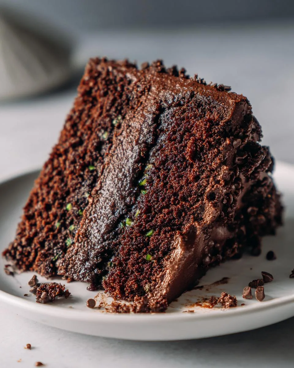Double Chocolate Zucchini Cake - detail 1