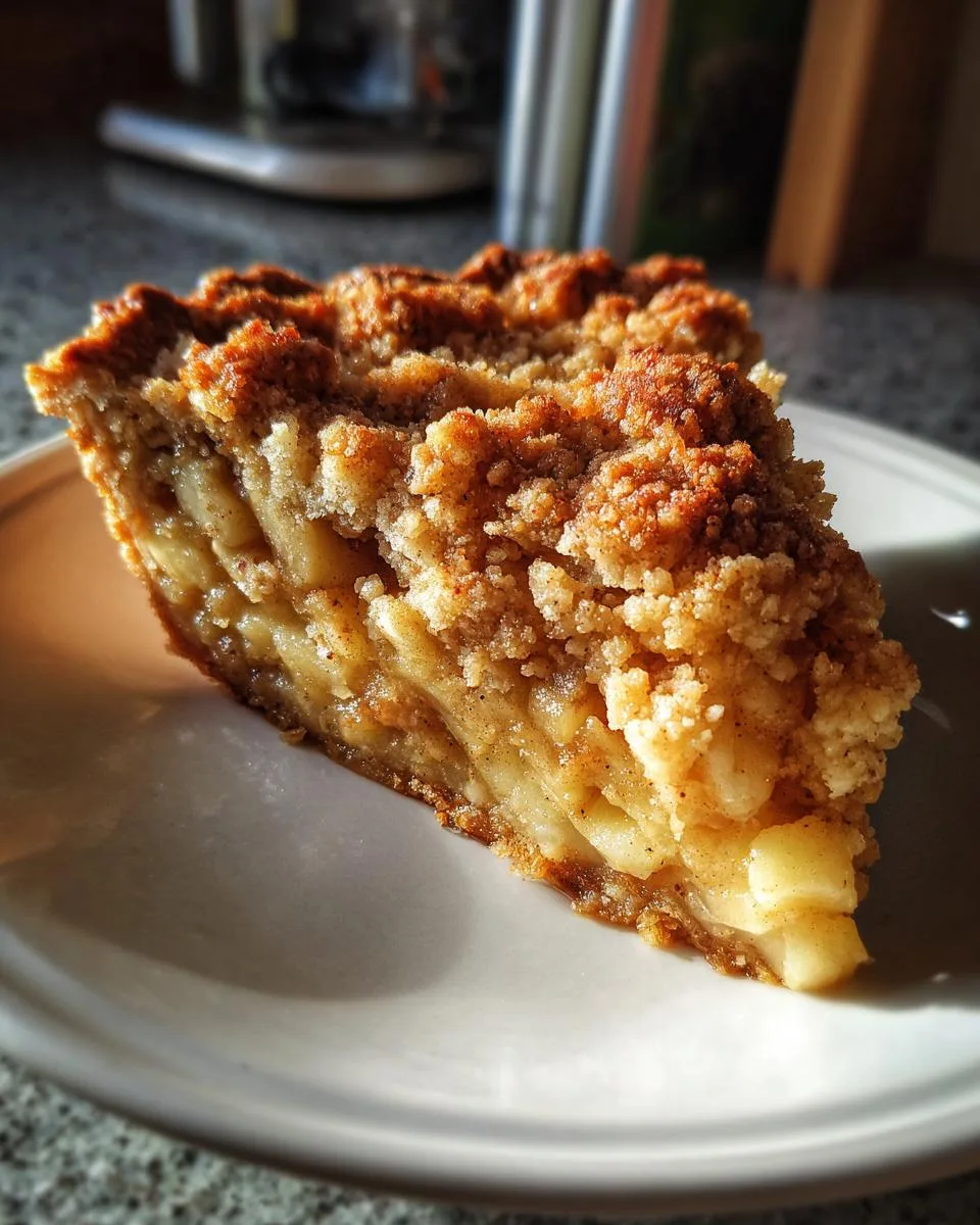 Dutch Apple Pie with Crumb Topping - detail 2