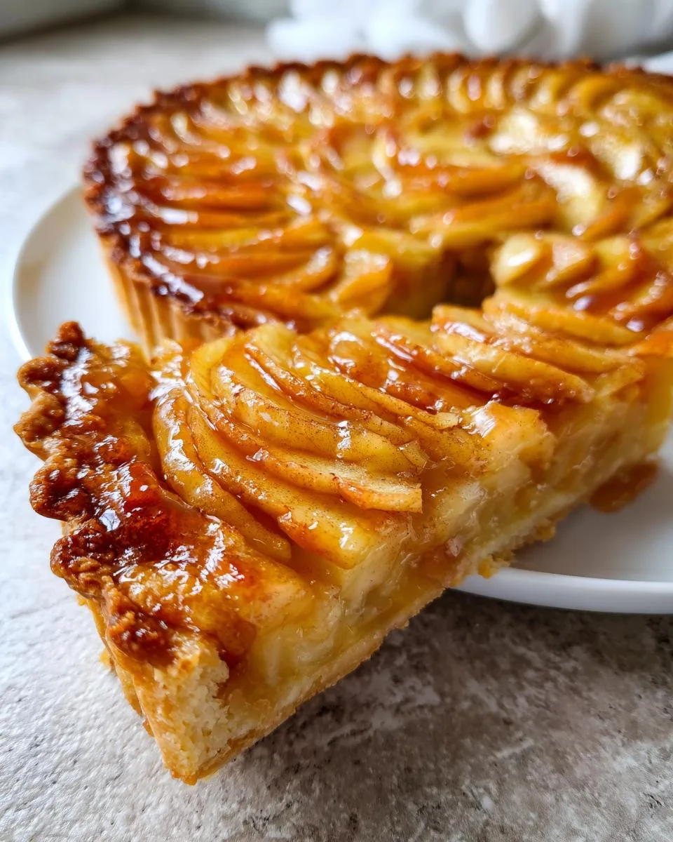 French Apple Tart - detail 1