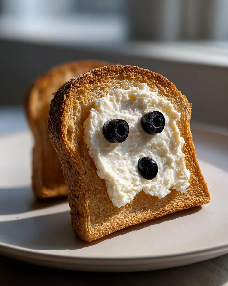 Spooky Ghost Toast Recipe: 8-Minute Halloween Magic! 5 Ghost Toast - detail 1