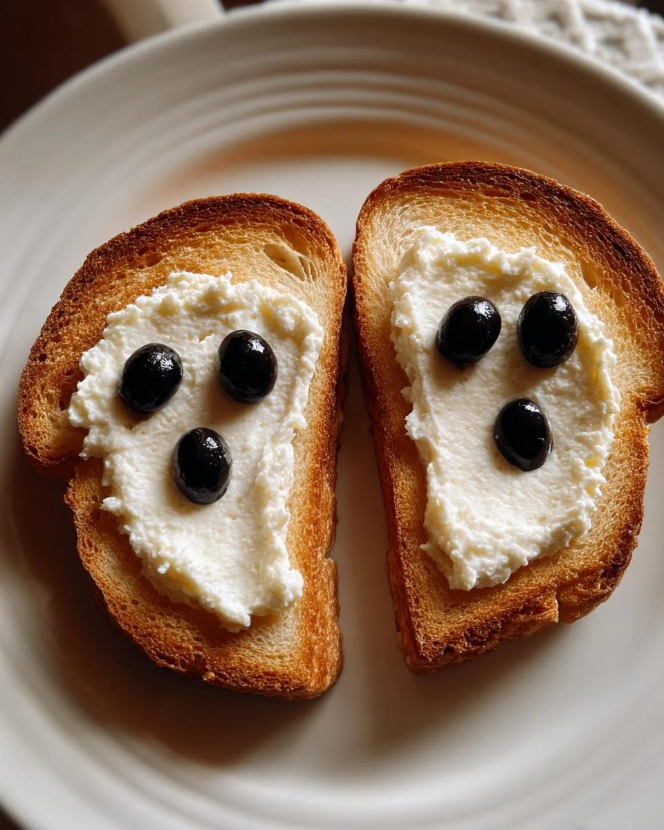 Spooky Ghost Toast Recipe: 8-Minute Halloween Magic! 7 Ghost Toast - detail 3