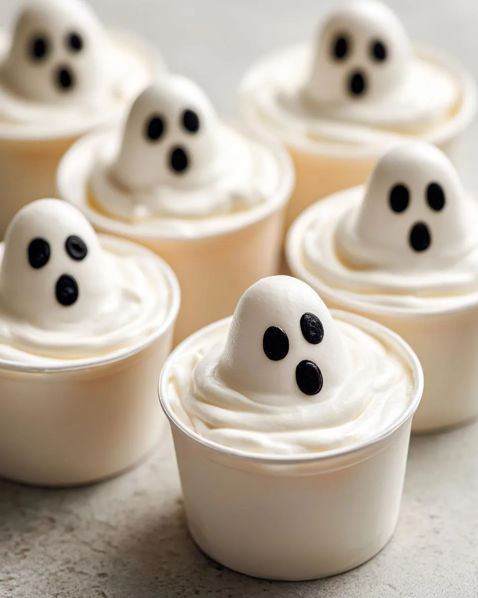 3-Ingredient Ghost Yogurt Cups: Spooky Halloween Magic 5 Ghost Yogurt Cups - detail 1
