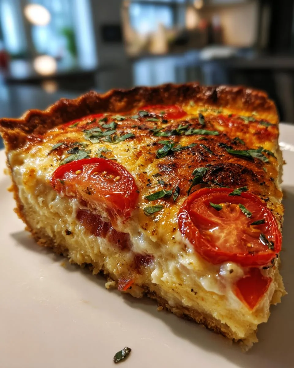 Keto tomato pie - detail 2