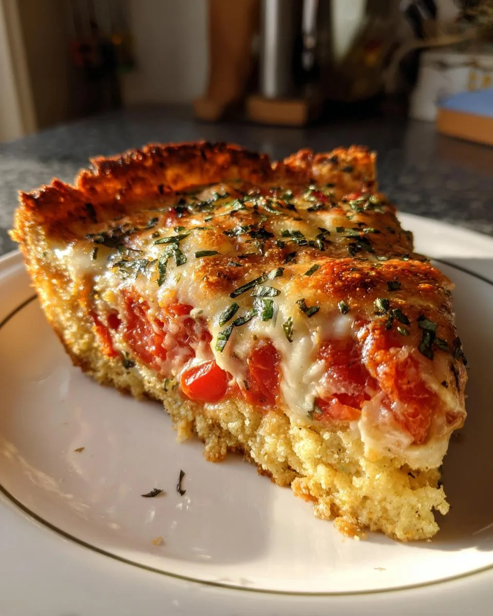 Keto tomato pie - detail 3