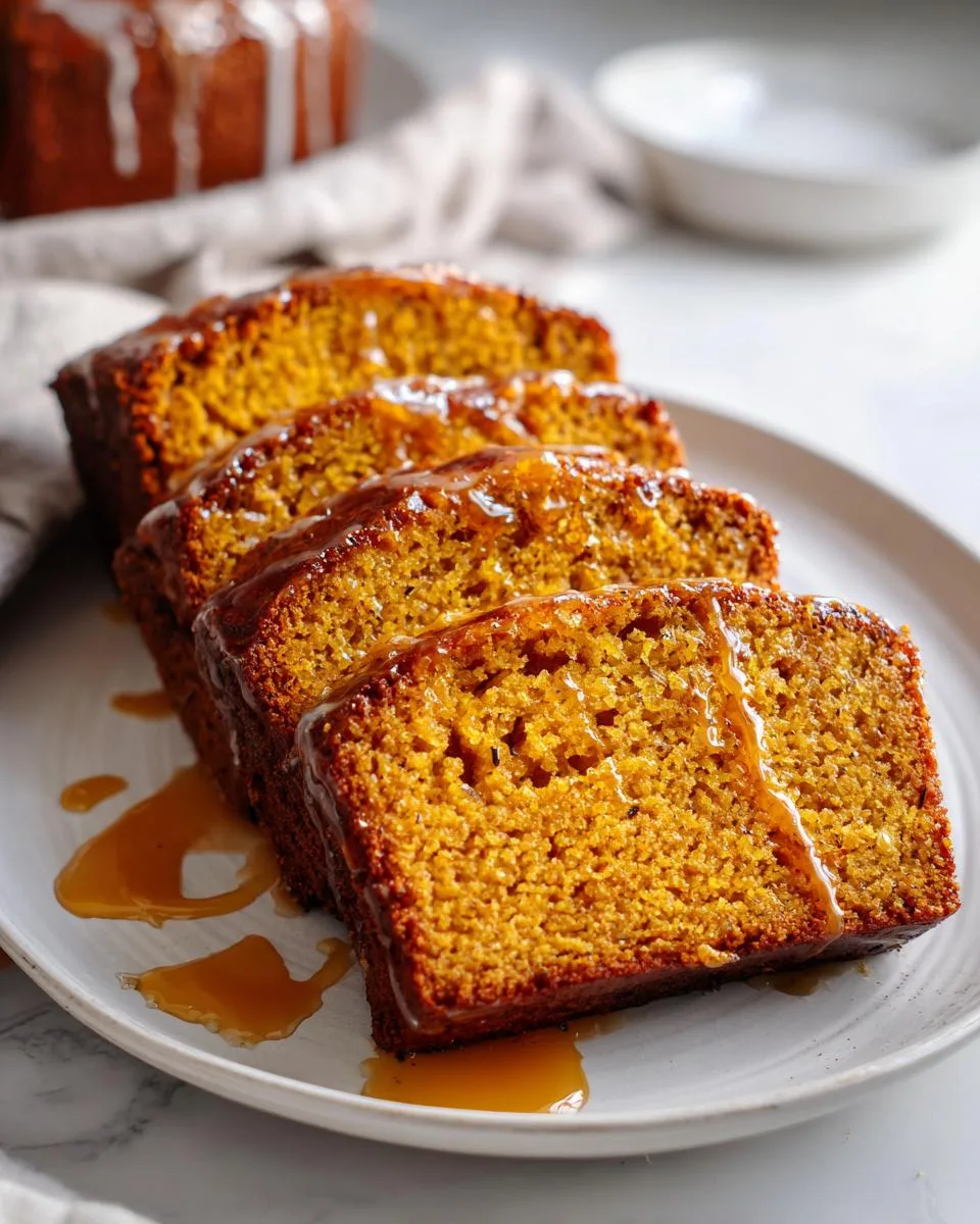 Irresistible Maple Glazed Pumpkin Bread Recipe (Moist & Divine) 4 Maple Glazed Pumpkin Bread - detail 1