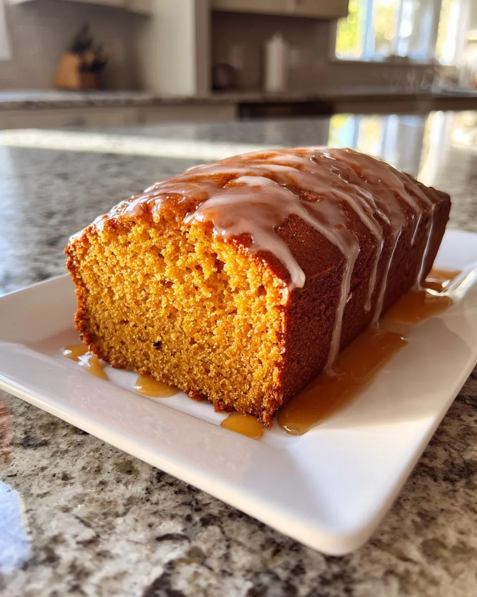 Irresistible Maple Glazed Pumpkin Bread Recipe (Moist & Divine) 5 Maple Glazed Pumpkin Bread - detail 2