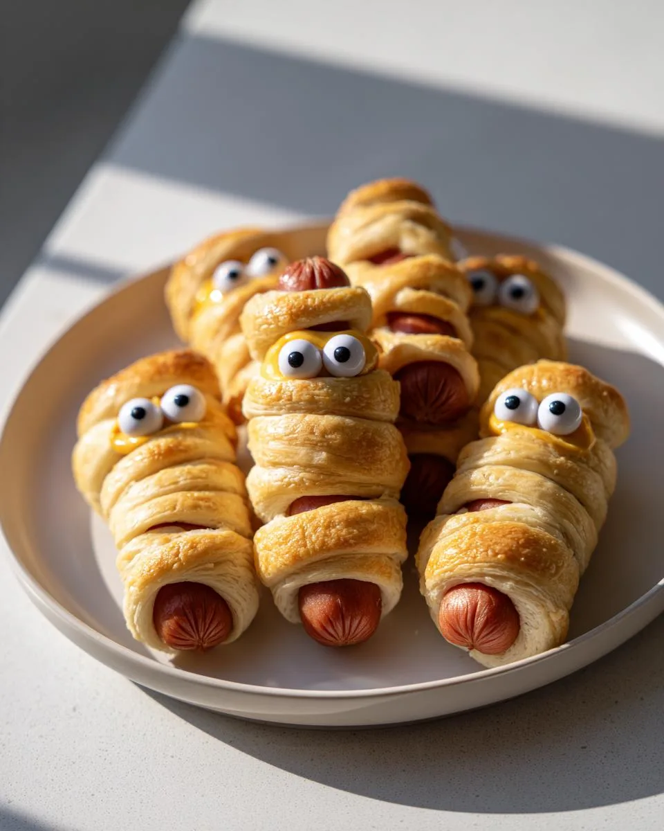 Spooky Mummy Hot Dogs: 3 Ingredients for Halloween Magic 7 Mummy Hot Dogs - detail 3
