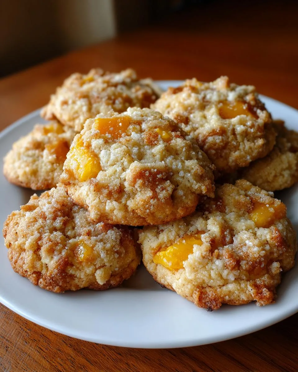 Irresistible 5-Star Peach Cobbler Cookies You Need Now 6 Peach cobbler cookies - detail 1