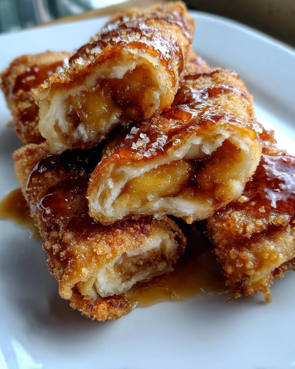 Peach cobbler egg rolls - detail 3