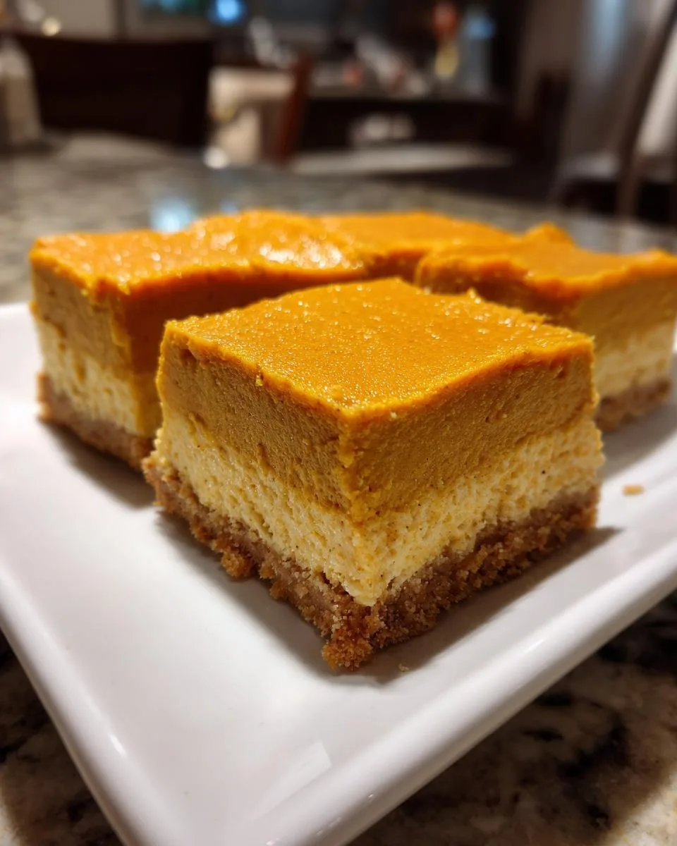 30-Minute Pumpkin Cheesecake Bars Your Family Will Crave 6 Pumpkin Cheesecake Bars - detail 2