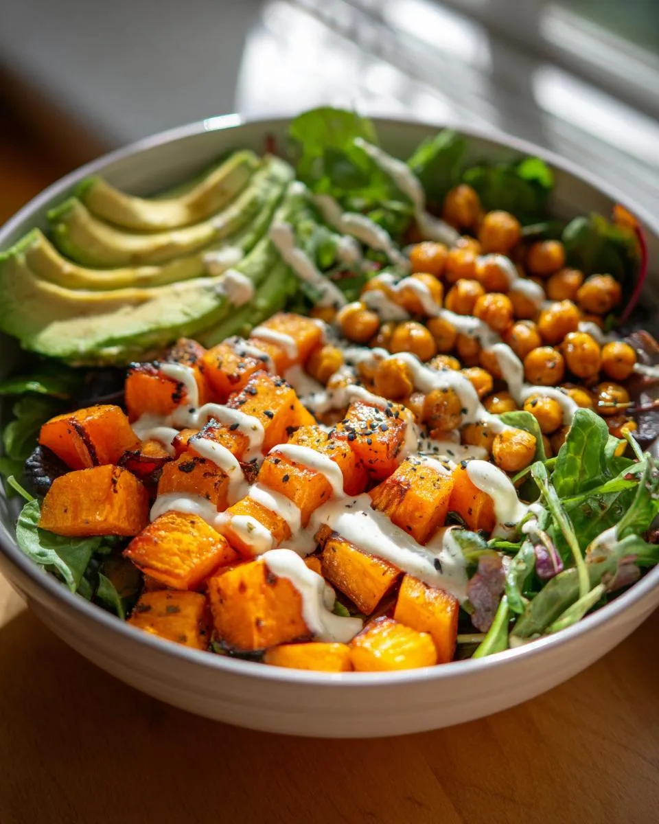 Pumpkin Chickpea Buddha Bowl - detail 1