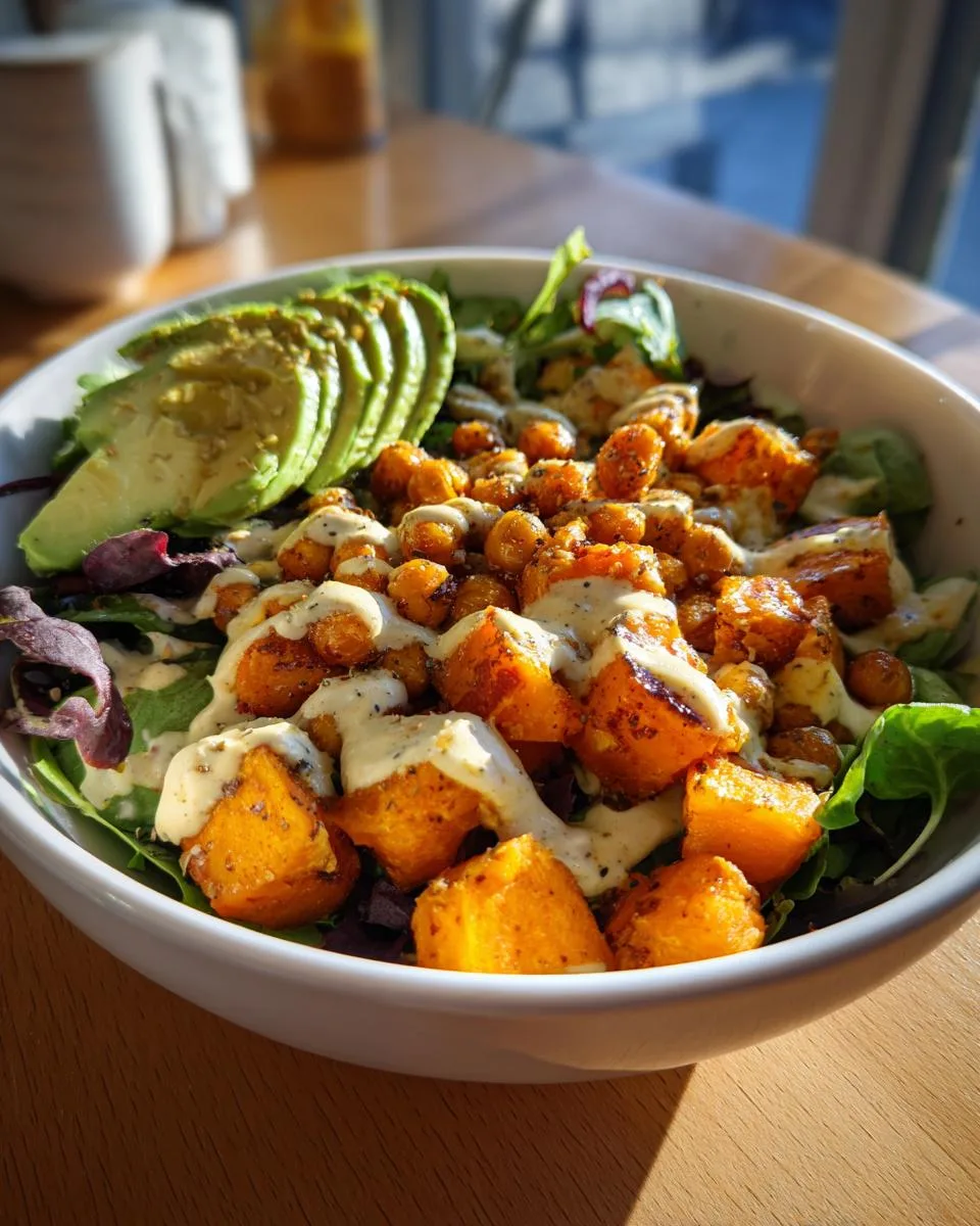 Pumpkin Chickpea Buddha Bowl - detail 2