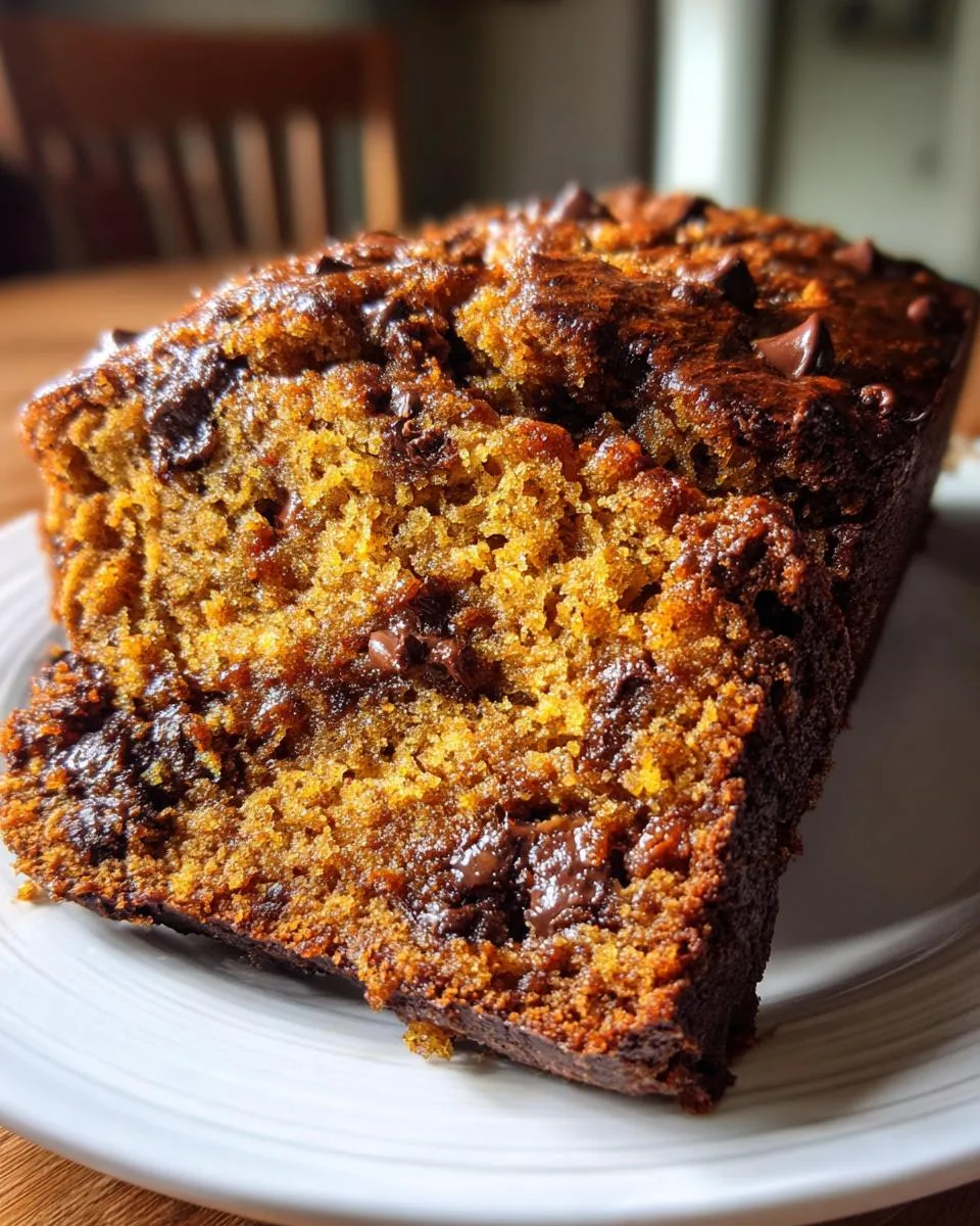 1 Bowl Pumpkin Chocolate Chip Bread - Magically Moist & Easy 4 Pumpkin Chocolate Chip Bread - detail 1
