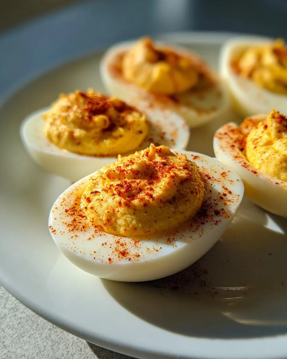 50 Pumpkin Deviled Eggs That Will Steal the Holiday Show 5 Pumpkin Deviled Eggs - detail 1