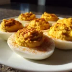 50 Pumpkin Deviled Eggs That Will Steal the Holiday Show 8 Pumpkin Deviled Eggs