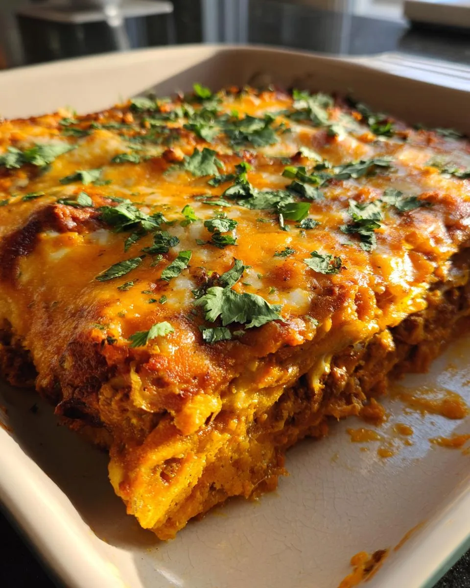 Pumpkin Enchilada Casserole - detail 1