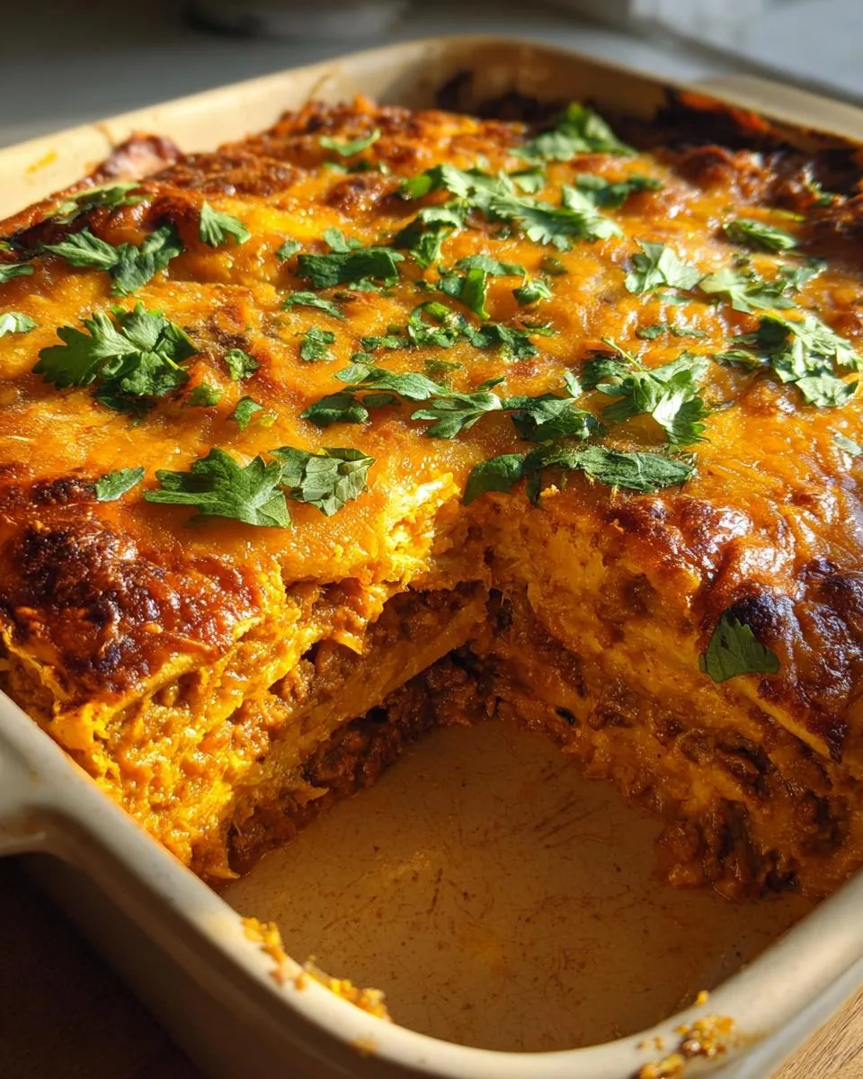 Pumpkin Enchilada Casserole - detail 2