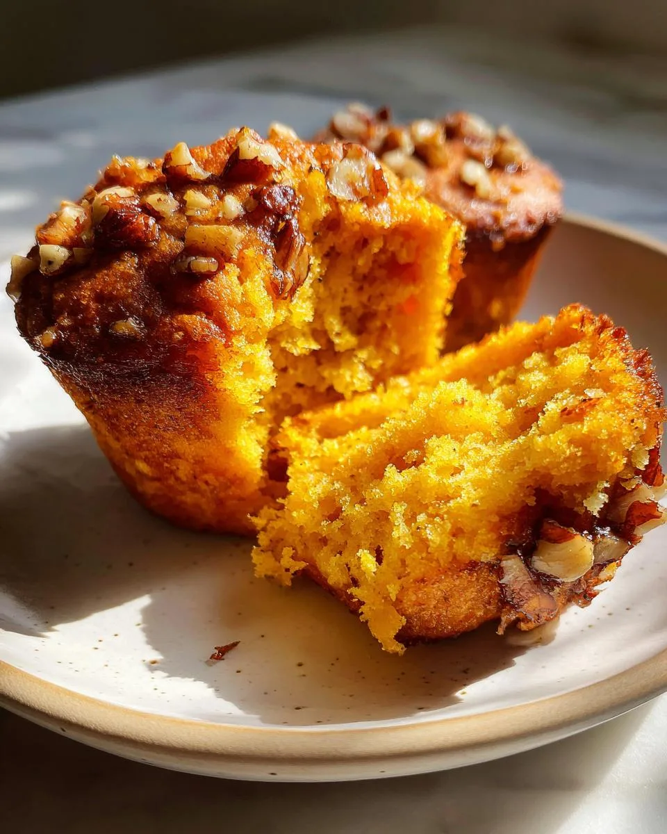 Pumpkin Pecan Muffins - detail 2